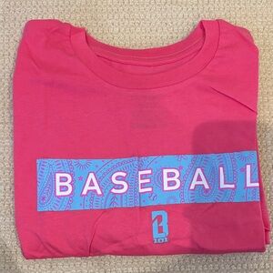 B101 Men's Pink Baseball Tee